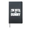 I'm with the Bunny Funny Matching Halloween Costume Hardcover Journal, Black