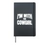 I'm with the Cowgirl Funny Matching Halloween Costume Hardcover Journal, Black