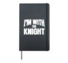 I'm with the Knight Funny Matching Halloween Costume Hardcover Journal, Black