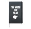 I'm with the Peas Fun Easy Matching Halloween Costume Hardcover Journal, Black