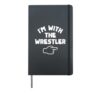 I'm with the Wrestler Funny Matching Halloween Costume Hardcover Journal, Black