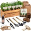 Indoor Herb Garden Kit, Herb Growing Kit for Kitchen and Windowsill