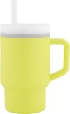 Infantino My 1st Tumbler,Silicone Sippy Cup with Straw & Handle,Spill-Resistant Baby Cup for On-the-Go,BPA-Free Transition Bottle,Citrus,(Pack of 6)