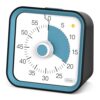 InfPokid Visual Timer for Kids, Countdown Timer with Pause Function, Black