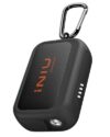 INIU Outdoor Rugged Power Bank, Mini 10000mAh 45W Fast Charging Portable Charger, Camping & Hiking Battery Pack with Carabiner & USB-C Cable & Flashlight, for iPhone 17 16, Samsung S26 etc