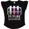 inktastic Future Scientist Toddler Flutter Sleeve T-Shirt 4T Black 3119f