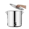 inless Steel Stock Pot with Lid - 5L Soup Pot Cosite Bottom Versatile Cooking & Wine Bucket Ideal for Thickening Milk Perfect for Home Chefs