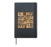 In My Austrian Pinscher Dad Era Groovy Dog Owner Hardcover Journal, Black