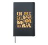 In My Cavachon Mom Era Groovy Dog Hardcover Journal, Black