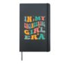 In My Engineering Girl Era Groovy Engineer Hardcover Journal, Black