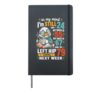 In My Mind Im Still 24, Funny Aging Senior Bird Coffee Quote Hardcover Journal, Black