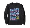 in My Pre-K Era Back to School Retro Cheerful Happy Face Long Sleeve T-Shirt