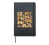 In My Pumi Mom Era Groovy Dog Hardcover Journal, Black