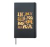 In My Shih-Poo Mom Era Groovy Shoodle Dog Hardcover Journal, Black