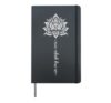 In My Yoga Era Lotus Flower Yoga Class Meditation Workout Hardcover Journal, Black
