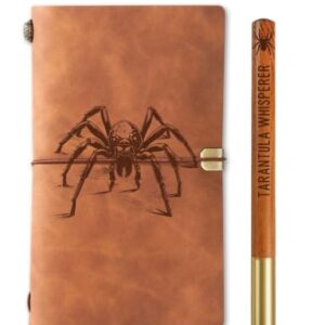 InnoBeta Tarantula Gifts, Tarantula Journal Pen Set, 7.8x5 Inches, Brown