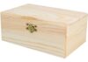 INNSPIRO Solid pine wood box rectangular 15x11x3.5 cm.