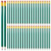 INOOMP Pencils with Eraser Top Pre-sharpened Green 120pcs