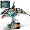 INSOON Mechanical Orca Building Set STEM Toy with LED Light for Boys 12+