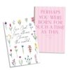 Inspirational Journal Set of 2 – 8.5 x 5.5 Inch Paperback Notebooks Watercolor Floral & Pink Stripes Faith Designs – Esther 4:14 Scripture Quote Journals for Bible Study, Note-Taking & Gifting