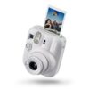 instax mini 13 Instant Camera with self Timer, Clay White
