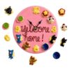 Interchangeable Magnetic Charm Wall Clock with 8 Charms
