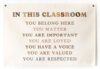 In This Classroom Banner, Canvas Flag For Classroom Decor, Classroom Tapestry, Classroom Banner Positive Boho Classroom Decor, Teacher Inspirational Wall Decor, Teacher Gift (20x28inch)