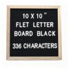 INTOMYTH 10×10 Inch Felt Letter Board with 336 Letters, Numbers & Symbols, Wooden Framed Changeable Message Board, Reusable First Day of School Sign, Wall Mountable Letter Board for Home, Classroom ﻿
