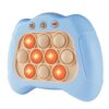Intoypad Pop The Target! Handheld Speed Push Fidget Game Machine Lightblue
