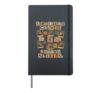 Investigating Crimes And Eating Slices. True Crime Hardcover Journal, Black