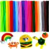 IOOLEEM 200pcs 20colors, Pipe Cleaners Multi-Colored Chenille Stems Bulk