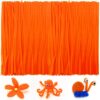 IOOLEEM 200pcs Orange Pipe Cleaners Bulk for Crafts