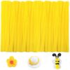 IOOLEEM 200pcs Yellow Pipe Cleaners Bulk for Crafts