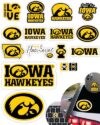 Iowa Hawkeyes Stickers Decals Car Vinyl Water Bottle University Gifts 14 Pc