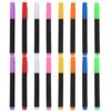 Ipetboom 16pcs Vibrant Liquid Chalk Markers for Acrylic and Glass Surfaces, Smooth Writing Erasable Neon Fluorescent Pens for Classroom Teaching and Home Decoration Random Color
