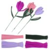 Ipetboom 1 Box Purple Flower Pipe Cleaner Craft Stems for Adults