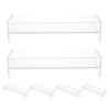 Ipetboom 6pcs Clear Macaron Display Holders for Cookies, Biscuits, Cracker