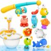 iPlay, iLearn Baby Bath Toys, Toddler Magnetic Fishing Game Bathtub Toy