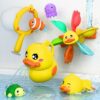 iPlay, iLearn Baby Duck Bath Toy, Suction Bathtub Water Toy for Toddler 1-3