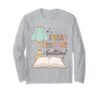 I Read Past My Bedtime Bookworm Reader Librarian Retro Long Sleeve T-Shirt