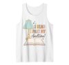 I Read Past My Bedtime Bookworm Reader Librarian Retro Tank Top