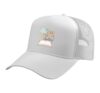I Read Past My Bedtime Bookworm Reader Librarian Retro Trucker Hat with Adjustable Mesh Back, White