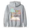 I Read Past My Bedtime Bookworm Reader Librarian Retro Zip Hoodie