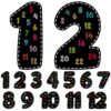 Ireer 12 Pcs Multiplication Chart Posters for Classroom Multiple Math Posters from 1 to 12 Counting Numbers Back to School Elementary Kids Leaning Bulletin Board Decor(Black,Classic)