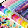 Ireer 4950 Sheets Origami Star Paper Strips Glows in The Dark