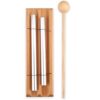 Irfora Child Percussion Instrument 2-Tone Chime for Kids Musical Development 17x5x3cm Durable Wood and Steel