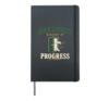 Irish Goodbye Club Funny Introvert Social Battery Gift Hardcover Journal, Black