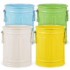 Iron Desk Organizer Bucket with Double Ears 4pcs for Office Supplies