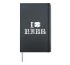 I Shamrock Beer, Irish Roots, Ireland St Patrick's Day Hardcover Journal, Black
