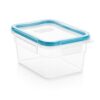 ISHPITA Total Solution 5-Cup Rectangular Plastic Food Storage Container with Lid, Reusable Kitchen Food Organizer for Pantry, Refrigerator, Meal Prep and Leftover Storage, 1 Pack
